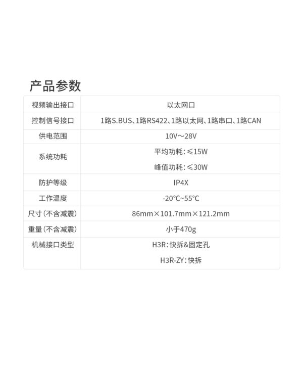 拓飞 P-L0系列智能追踪双光热成像数字变焦2K高清三轴吊舱云台